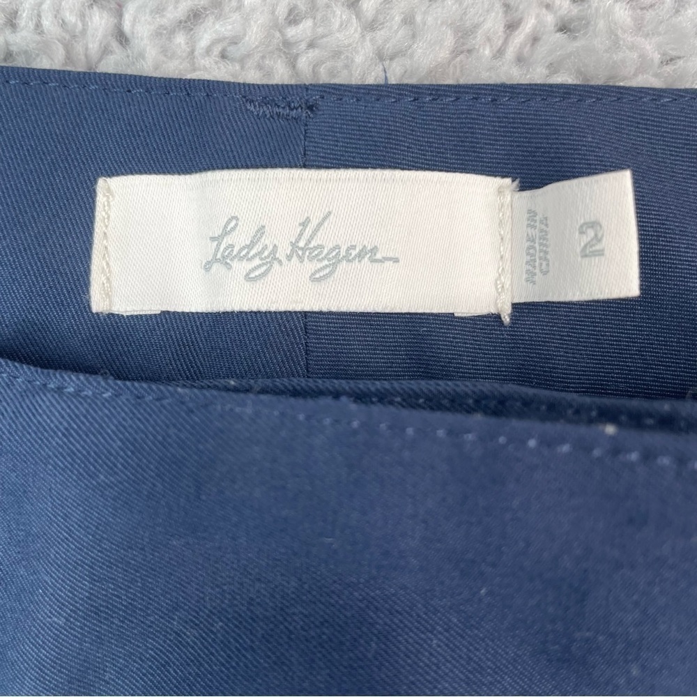 Lady Hagen Shorts Womens 2 Golf Athletic Navy Blue Outdoors Sports Southern - Picture 2 of 4